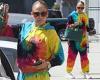 Tuesday 9 August 2022 01:43 PM Jennifer Lopez rocks colorful tie-dye sweatsuit  while heading to dance studio ... trends now