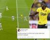 sport news Ismaila Sarr scores 'goal of the season' from inside his own half and is ... trends now