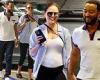 Tuesday 9 August 2022 02:19 PM Chrissy Teigen shows off her baby bump in a white tank top with husband John ... trends now