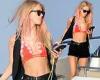 Friday 12 August 2022 11:19 PM Lady Mary Charteris shows off her impressive abs in an orange bikini at Cara ... trends now