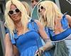 Sunday 14 August 2022 06:31 PM Claudia Schiffer, 51, looks chic in an eye-catching blue dress at Stamford ... trends now