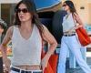 Tuesday 16 August 2022 09:13 PM Kendall Jenner flashes a hint of her toned tummy in a V-neck crochet tank top trends now