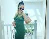Friday 2 September 2022 11:55 PM Pregnant Jorgie Porter cradles her bump in a green knitted dress in radiant ... trends now