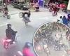 Tuesday 6 September 2022 11:47 PM Shocking moment flash mob of 60 bikers invade gas station, perform stunts, then ... trends now