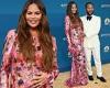 Tuesday 13 September 2022 01:46 AM Emmys 2022: Chrissy Teigen shows off baby bump in pink dress with husband John ... trends now