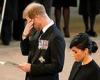 Wednesday 14 September 2022 10:29 PM Poignant moment Prince Harry is overcome with emotion during lying in state ... trends now