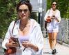 Wednesday 14 September 2022 11:14 AM Alessandra Ambrosio shows off her toned figure in a lavender sports bra and ... trends now