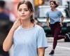 Monday 19 September 2022 09:08 PM Jenna Coleman cuts a casual figure in burgundy leggings while filming for ... trends now