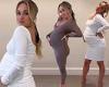 Monday 19 September 2022 04:47 PM Pregnant Jorgie Porter displays her blossoming baby bump in a white mini dress trends now