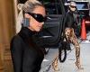 Tuesday 20 September 2022 02:32 PM Kim Kardashian shows off her slender frame in polo neck trends now