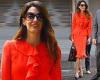 Thursday 22 September 2022 11:14 PM Amal Clooney is effortlessly chic in sophisticated red ruffled blazer and ... trends now