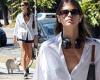 Sunday 25 September 2022 01:29 AM Kaia Gerber flaunts her long legs in black athletic shorts as she takes her ... trends now