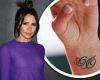 Monday 26 September 2022 10:38 PM Victoria Beckham's wrist tattoo tribute to husband David missing in latest ... trends now