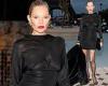 Tuesday 27 September 2022 07:56 PM Kate Moss goes braless in a chic black mini-dress at the Yves Saint Laurent ... trends now