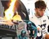 sport news Scary moment AlphaTauri driver Pierre Gasly's car bursts into FLAMES in the ... trends now