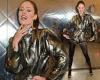 Saturday 1 October 2022 06:45 PM Coco Rocha turns heads in a thigh-skimming gold dress at the Vivienne Westwood ... trends now
