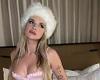 Wednesday 5 October 2022 05:15 PM Lottie Moss dons pink lingerie and white wooly ushanka for sizzling photoshoot  trends now