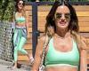 Wednesday 5 October 2022 12:27 AM Alessandra Ambrosio bares her abs in bright green sports bra and leggings trends now