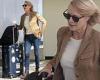 Friday 7 October 2022 01:40 AM Robin Wright sports a tan blazer with brown boots at LAX Airport... weeks after ... trends now