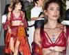 Friday 7 October 2022 09:28 PM Paris Jackson shows off multiple tattoos in sheer red bra top while leaving ... trends now