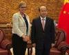 Tuesday 1 November 2022 11:55 PM Zoe Daniels meets with Chinese Ambassador Xiao Qian trends now
