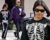 Wednesday 2 November 2022 01:34 AM Kourtney Kardashian rocks a skeleton suit while out with Travis Barker in ... trends now