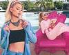 Thursday 10 November 2022 12:41 AM Paris Hilton models her collection of velour track suits trends now