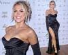 Friday 11 November 2022 11:29 PM Tallia Storm puts on a leggy display in figure-hugging black gown trends now