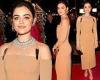 Tuesday 15 November 2022 10:17 PM Lucy Hale shows off her curves in a nude dress while sparkling in crystals trends now