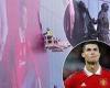 sport news Man United REMOVE poster featuring Cristiano Ronaldo outside Old Trafford trends now