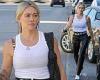 Saturday 19 November 2022 12:05 AM Hilary Duff cuts fashionable figure in white tank top and black leather pants ... trends now