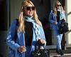 Saturday 19 November 2022 03:50 PM Tess Daly looks effortlessly chic in a blue suit and warm scarf trends now