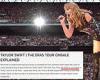 Saturday 19 November 2022 08:11 PM Ticketmaster gives one-line apology to Taylor Swift for Eras Tour ticket ... trends now