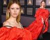 Sunday 20 November 2022 05:29 PM Mia Goth bares her shoulders in voluminous red Dolce & Gabbana gown at the 13th ... trends now