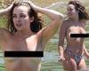 Monday 21 November 2022 12:14 AM Abbie Chatfield goes for a topless swim as she whips off her cheeky swimsuit at ... trends now