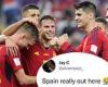 sport news Fans in awe after Spain's 'riotous' performance in their 7-0 thrashing of Costa ... trends now