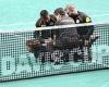sport news Davis Cup match descends into CHAOS as protestors storm court and try to tie ... trends now