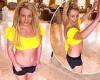 Thursday 24 November 2022 08:47 AM Britney Spears' shows off her toned midriff as she shares video dancing in a ... trends now