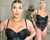 Friday 25 November 2022 07:17 PM Olivia Bowen looks incredible in black lingerie with silver studs trends now