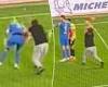 sport news Turkish derby descends into CHAOS as out-of-control fan attacks goalkeeper with ... trends now