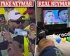 sport news World Cup: Neymar impersonator is spotted in the stands taking selfies with ... trends now