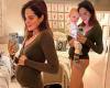 Tuesday 29 November 2022 09:21 AM Pregnant Binky Felstead shows off her baby bump in a tight bodysuit trends now