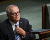 Scott Morrison's reaction to being censured by Australian Parliament trends now