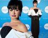Demi Lovato wows in  black and white gown with velvet gloves as she attends ... trends now