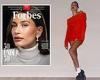Hailey Bieber puts on a sizzling display as she flashes her legs in sexy orange ... trends now