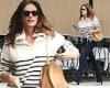 Cindy Crawford steps out in style in striped sweater and jeans while out and ... trends now