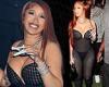Cardi B pours her curves into a busty fishnet bodystocking as she attends ... trends now