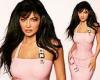 Kylie Jenner lets her curves do the talking in baby pink dress as she promotes ... trends now