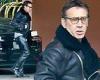 Nicolas Cage oozes cool in slick leather jacket and matching trousers trends now