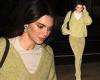 Kendall Jenner looks great in green as she heads to dinner with a friend in ... trends now